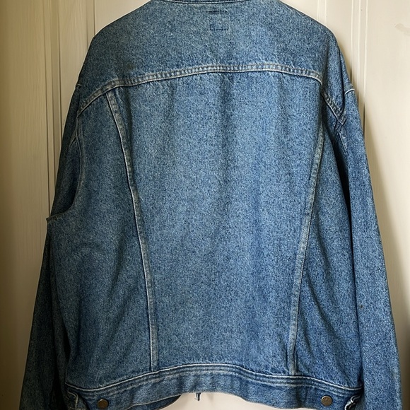 Lee Riders Denim Blue Jean Jacket Size XL Vintage EUC - Picture 6 of 10